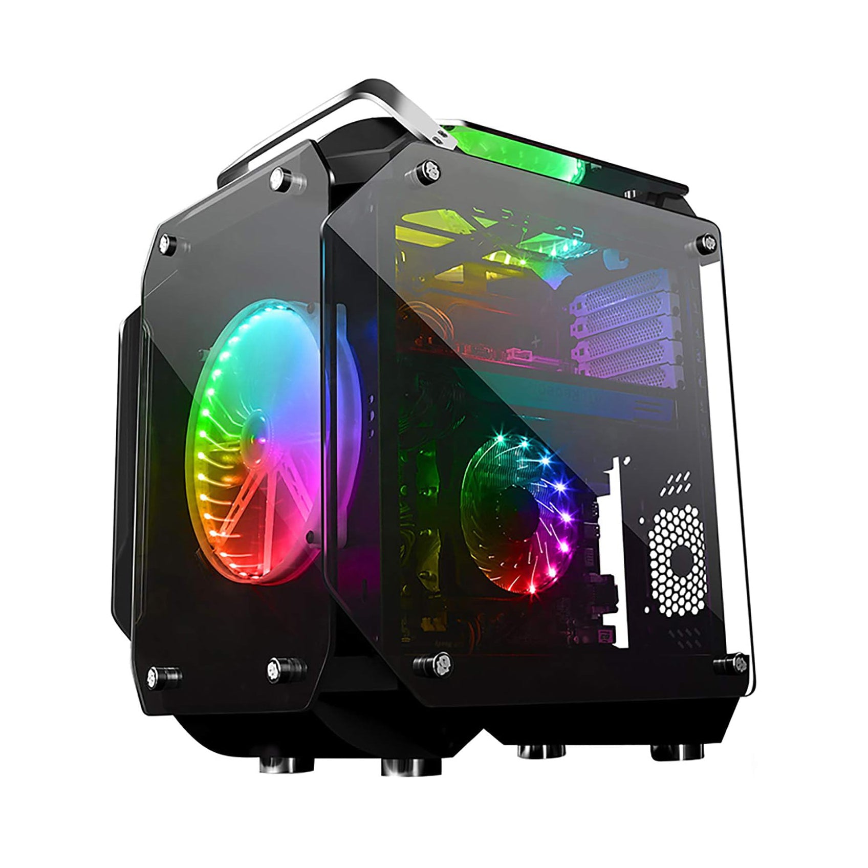 Airflow ATX Desktop Case USB 3.0 Ports with Tempered Glass Panels Gaming Desktop Computer Case Side Glass E-sports Chassis M-ATX Motherboard 2x200mm Fan, Tempered Glass ATX/M-ATX Computer PC Case Black Airflow ATX Desktop Case USB 3.0 Ports with Tempered Glass Panels Gaming Desktop Computer Case Side Glass E-sports Chassis M-ATX Motherboard 2x200mm Fan, Tempered Glass ATX/M-ATX Computer PC Case Black